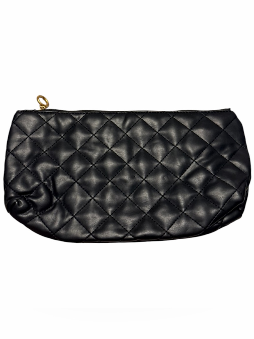 Saint Laurent Quilted Black Makeup Bag